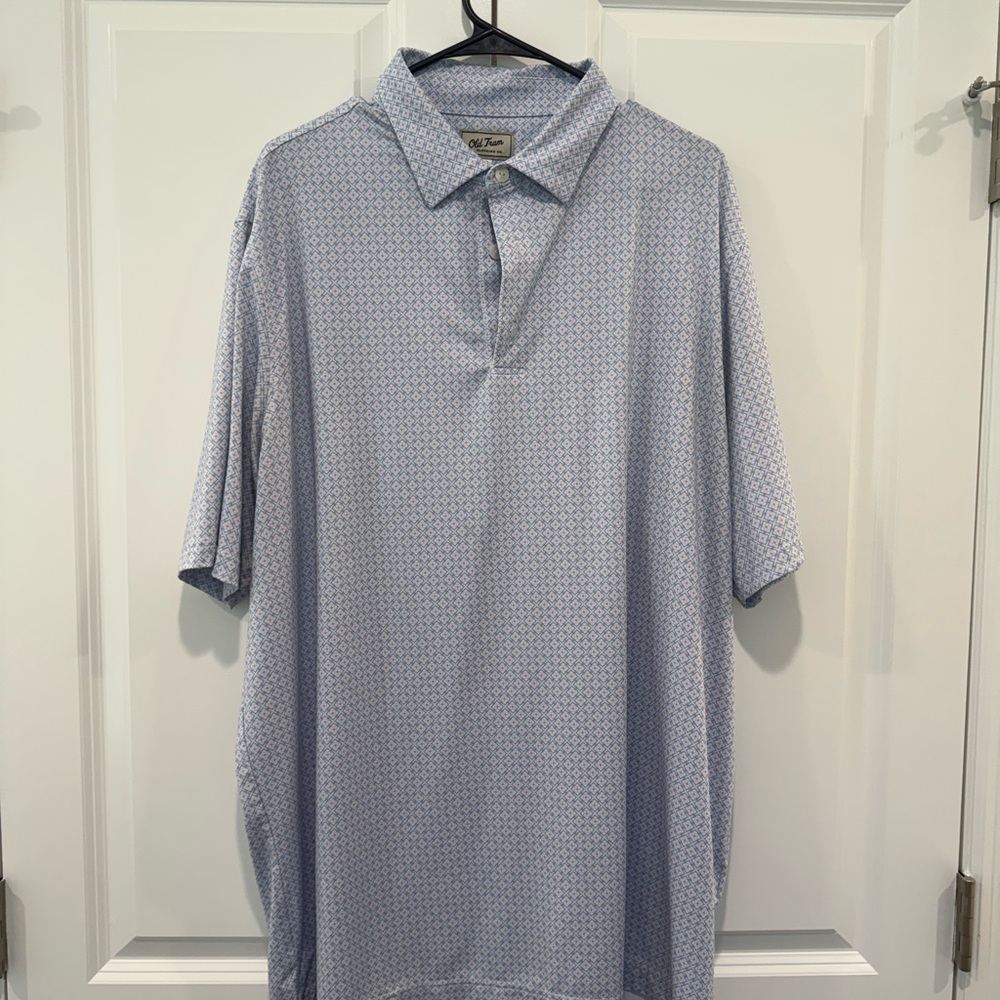 Men's Light Blue Short Sleeve Polo by